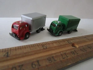 Lot of 2 N Scale CMW Mini Metals 1940's 1950 Commercial Trucks For Train Layout - Picture 1 of 2