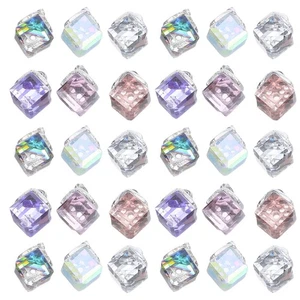  60 Pcs Crystal Pendant Charms for Earrings Bracelet Spacer Beads - Picture 1 of 19