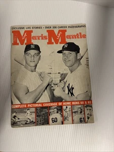 1962 MICKEY MANTLE - ROGER MARIS  New York Yankees Photo Baseball Magazine - Picture 1 of 12