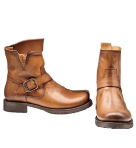 FRYE “Veronica Bootie” Women’s Size 7,5 Oiled Leather Waterproof Boot (Bronze) - Picture 1 of 2