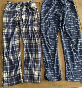 Calvin Klein Boys Large 14/16 Lounge Sleep Pants Lot Of 2 - Picture 1 of 12