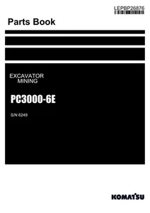 Komatsu PC3000-6E Bagger Bergbau Teilekatalog Handbuch SN PC3000-6E - Bild 1 von 1