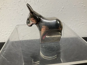 Vintage Dansk Silverplate DONKEY Animal Figure Paperweight Gunnar Cyren 1970'S - Picture 1 of 8