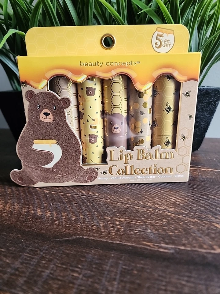 Beauty Concepts Lip Balm Collection 5pc Honey Shea Coconut Citrus Vanilla - Image 1 of 4