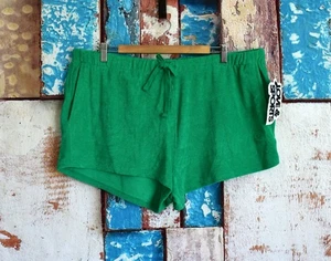 Damen Love & Sports Baby Frottee Lounge Shorts XLARGE grün Fee NEU - Bild 1 von 9