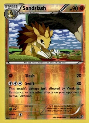 Sandslash Uncommon Reverse Holo XY - BREAKthrough 76/162 Pokémon TCG - Image 1 of 2
