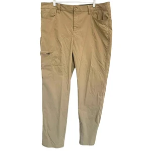 Original Vintage wetterfeste Cargohose 40/30 Herren hellbraun Nylon Outdoor Wandern - Bild 1 von 10