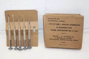 Set cacciaviti gallesi vintage gioiellieri tipo II classe I set di 5! FSN 51202888739 - Foto 1 di 13