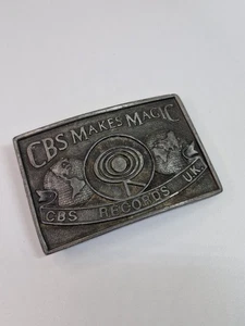 CBS Records Hebilla de Cinturón Bergamota Latón Funciona Wisconsin - Imagen 1 de 8