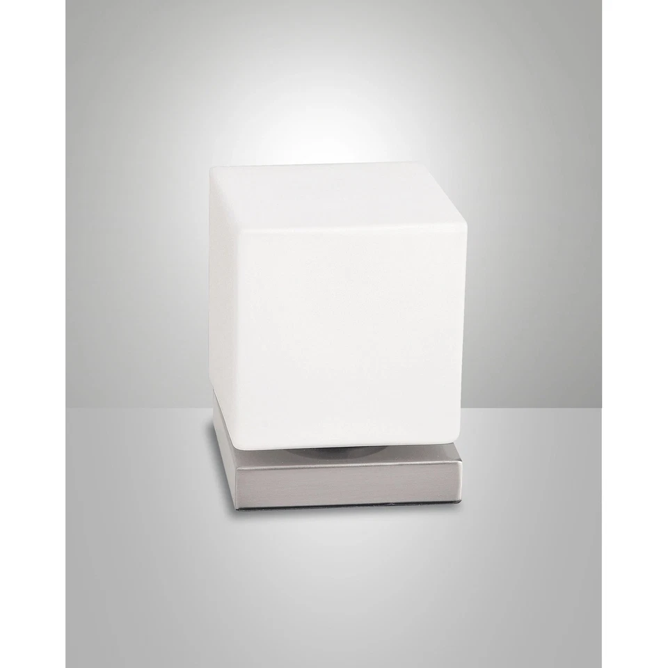 Brenta Da Tavolo Nichel Satinato Fabas Collezione BRENTA Lampada Led 1 Luce - Immagine 1 di 1