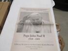 HISTOIRE DE JOURNAL PAPE JOHN PAUL II