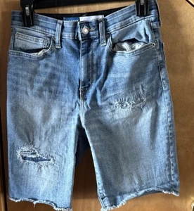 Old Navy Denim Short SLIM BUILT-IN TOUGH Jeans Size 16 Stretchable Waist - Picture 1 of 5