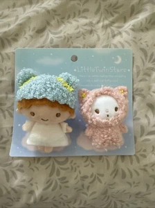 SANRIO Brosche LITTLE TWIN STARS Kikirara flauschig ausgefallenes Design Kiki - Bild 1 von 5