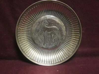 Plato Art Deco de plata Guldsmeds Aktiebolaget (Gab) Suecia 800 5 1/8" sin monograma  Foto 1 de 3