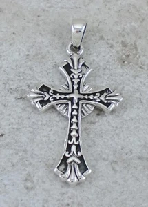 EXOTISCHER FILIGRANER KREUZ ANHÄNGER 925 STERLINGSILBER Stil # p1063 - Bild 1 von 2