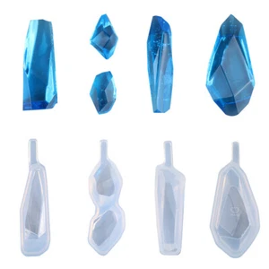 Silicone Resin Mold For Crystal Jewelry Pendant Making Tools Casting Mould Craft - Picture 1 of 12