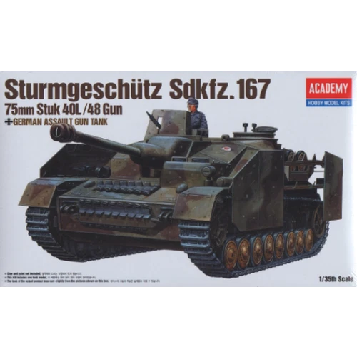 ACADEMY KIT 1/35 COD. 1332 - STURMGESCHUTZ SDKFZ 167  75 MM. STUK 40L/48 GUN WW2 - Immagine 1 di 1