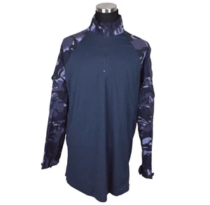NEW British Army OPFOR Under Armour Shirt UBACS 190/110 2XL Blue Camo Night Rare - Picture 1 of 11