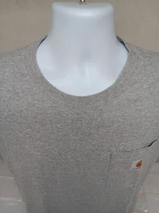 Carhartt Mens XL Gray Pocket Logo Short Sleeve T-Shirt - Picture 1 of 11