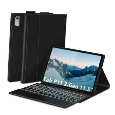 Backlist Funda Teclado Smart Tablet, Estuche con Teclado Inalámbrico Lenovo Tab P11  Foto 1 de 4