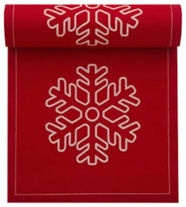 My Drap - Servilletas de algodón reutilizables - Rojo con copos de nieve blancos - Imagen 1 de 1