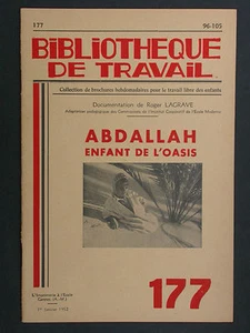 BT 177 Abdallah enfant de l'oasis Sahara Nomade souk Afrique Vie quotidienne - Imagen 1 de 1