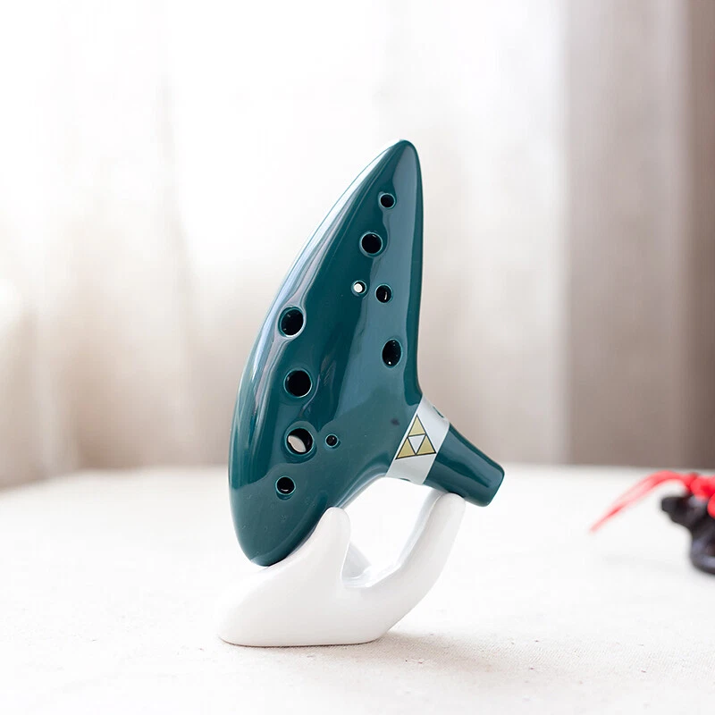 Lo último 12 Hole Time Ocarina Cerámica Alto C Flauta Leyenda de Zelda Instrumento Musical Foto 1 de 4