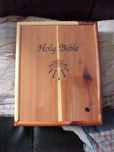 THE HOLY BIBLE CATHOLIC EDITION w/ CEDAR BOX (2005 Unused, OPERATING ENGINEERS - Picture 1 of 5