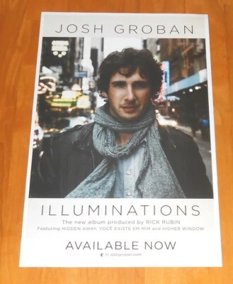 Josh Groban Illuminations Poster Promo 2-Sided Original 11x17 - Image 1 of 2