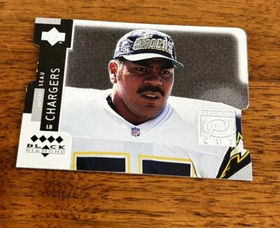 1998 Upper Deck Black Diamond #PC9 Junior Seau 5 Diamond Premium-Cut - Image 1 of 2