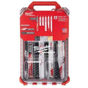 Milwaukee 49-22-5640 SAWZALL Blade PACKOUT Kit - 22 PC - Picture 1 of 5