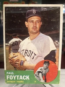 1963 Topps Paul Foytack Detroit Tigers Set-Break #327 ⭐️ VGEX - Picture 1 of 2