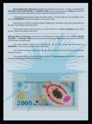 Romania – 1999 – 2000 lei – S/N : 001A0001297 - #ED1792 - Image 1 of 4