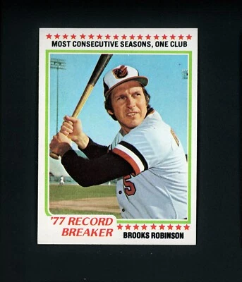 Brooks Robinson 1978 Topps Record Breaker (HOF) Baltimore Orioles #4 MINT - Image 1 of 2