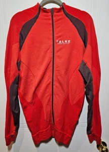 Falke Top Size XL Ergonomic Sport System Ladies Red Zip Up Top - Picture 1 of 1