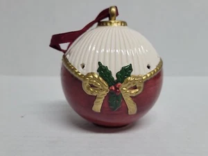 Vtg Potpourri Pomander Ornament Fitz & Floyd Hand Painted Christmas 1989 Read - Picture 1 of 15