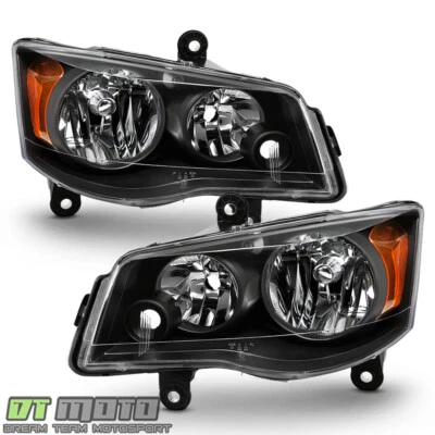 2008-2016 Chrysler Town & Country 11-17 Dodge Grand Caravan Headlights Headlamps - Image 1 of 4