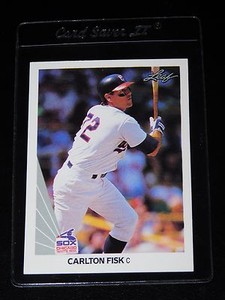 1990 LEAF CARLTON FISK CARD #10 (Mint)