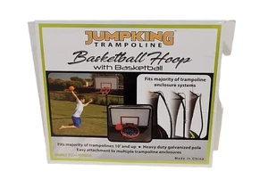 JumpKing ACC-UBSKU Universal Adjustable Trampoline Basketball Hoop w/ Basketball - Picture 1 of 2