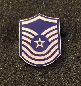 US Air Force USAF Senior Master Sergeant (Obsolete) Pin Back Rank Insignia G2 - Picture 1 of 3
