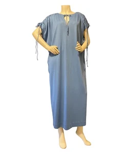Lounge Craft Original Caftan Vintage 1970s Knit Jersey Draped Lounge Wear OSFM - Picture 1 of 6