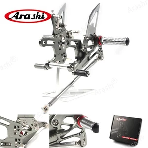 For Kawasaki Ninja ZX-10R 2008-2010 ZX10R Gray Adjustable Footrest Foot Pegs - Picture 1 of 6