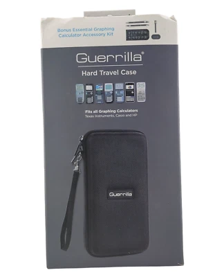 Kit de accesorios esenciales calculadoras gráficas estuche rígido de viaje negro Guerrilla Foto 1 de 4