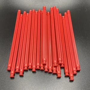 Lote de 20 varillas rojas Micro KNEX de 5" piezas de repuesto para montaña rusa K'NEX - Imagen 1 de 2