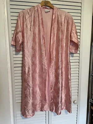 SWEET TOUCH Women’s Size small S Robe Satin Mid Length Pockets Vintage Foto 1 de 4