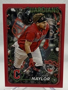 2024 Topps Holiday - Josh Naylor #H120 Red Parallel /10 Cleveland Guardians 🎄 - Bild 1 von 2