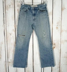 Vintage GAP USA Jeans Mens 33x31 Baggy Boot Fit Denim Distressed Classic (33x32) - Picture 1 of 11