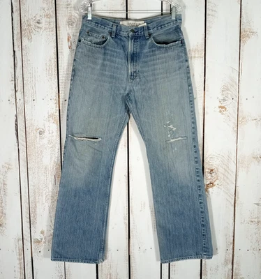 Vintage GAP USA Jeans Mens 33x31 Baggy Boot Fit Denim Distressed Classic (33x32) - Image 1 of 4