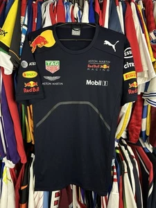 Red Bull Shirt Mens Medium PUMA Racing Team F1 Formula 1 Race Top 2018 Jersey - Picture 1 of 7