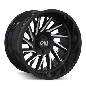 20x10 Cali Off-Road PURGE Black Milled Wheel 5x5 (-25mm) - Picture 1 of 5